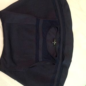 Mesh hem skater skirt